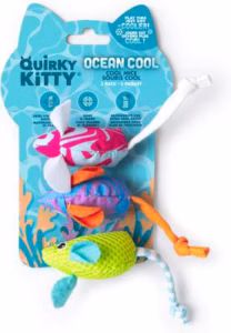 Quirky Kitty Ocean Cool Catnip Filled Mice - 3 pack