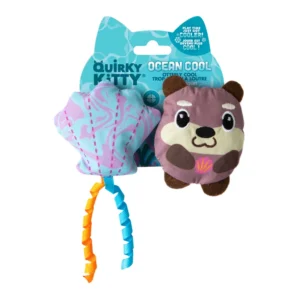 Quirky Kitty Ocean Cool Otterly Cool Catnip Filled Toy - 2 pk.