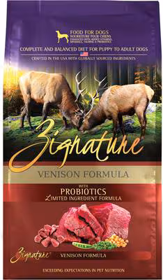 Zignature Venison Limited Ingredient Formula Dry Dog Food – 12.5 lb.