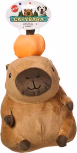 Spot Capybara with Orange Plush Dog Toy - 8 in.