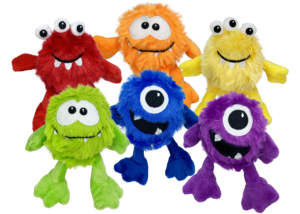 Multipet Monsters Plush Dog Toy - 5 in.